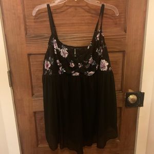 Black Floral Torrid Curve Teddy